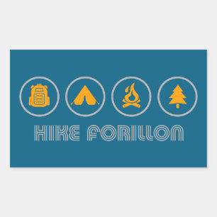 Wandelen Forillon National Park Rechthoekige Sticker