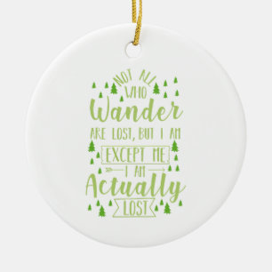 Wandelen Grappige Spreuk Keramisch Ornament