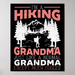 Wandelen Grootmoeder Bergbeklimmen Wandelaar Oma Poster