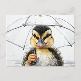 “Wandelen in de regen” Briefkaart
