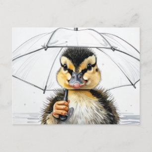 “Wandelen in de regen” Briefkaart