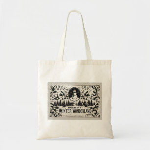 Wandelen in een Winter Wonderland Snowman Tote Bag