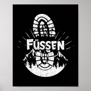 Wandelen in Füssen Duitsland Vakantie Wandelaar Poster