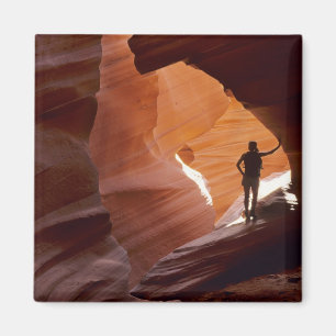 Wandelen in het Corkscrew-gedeelte van Antelope Magneet
