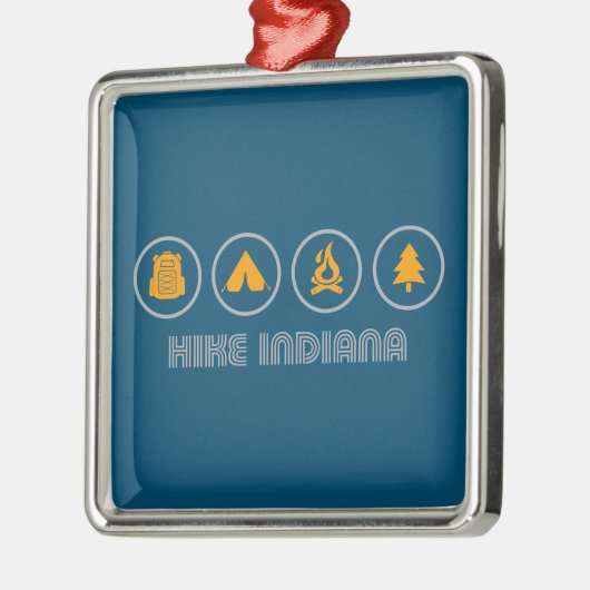 Wandelen Indiana Metalen Ornament (Links)