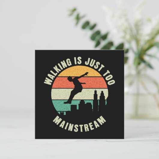 Wandelen is gewoon te mainstream (Staand voorkant)