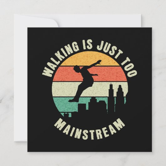 Wandelen is gewoon te mainstream kaart (Voorkant)