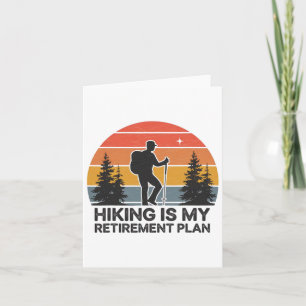 Wandelen is mijn pensioenplan Natuur scene Kaart