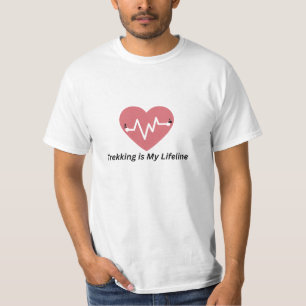 Wandelen is Mijn Reddingslijn – T-shirt voor Wande