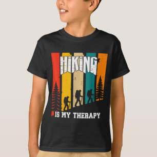 Wandelen is mijn therapie voor mannen vrouwen geli t-shirt