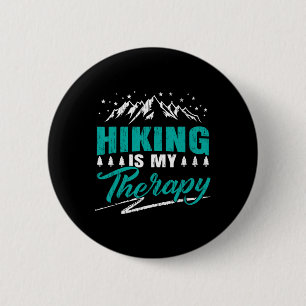 Wandelen Is Mijn Therapie Wandel Trek Buiten Berg Ronde Button 5,7 Cm