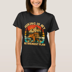 Wandelen is pensioenplan wandelen grappige wandela t-shirt