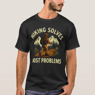 Wandelen lost de meeste problemen op Vintage Outdo T-shirt