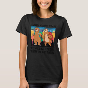 Wandelen Luiaard Wandelteam Wandelaar Buiten Kam T-shirt