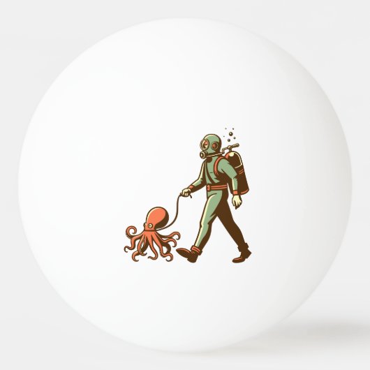 Wandelen met de octopus pingpongballen (Voorkant)