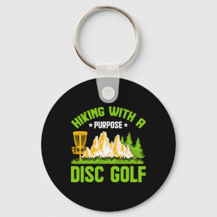 Wandelen met een doel discgolf sleutelhanger
