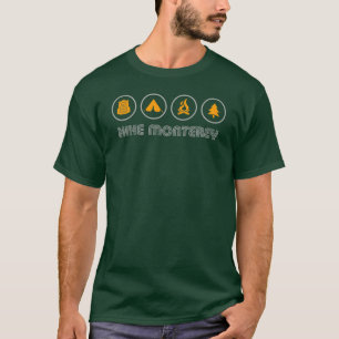 Wandelen Monterey Californië T-shirt