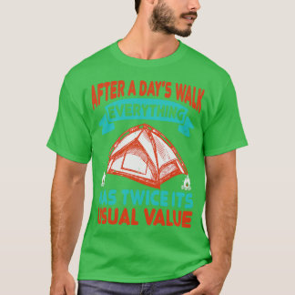 Wandelen na een dagenwandeling t-shirt