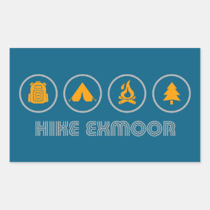 Wandelen Nationaal park Exmoor Rechthoekige Sticker