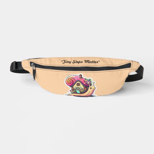 "Wandelen, niet haasten" Heuptasje (Voorkant)