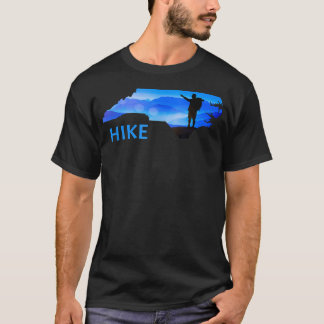 Wandelen North Carolina Wandelbergen Nc Blauwe T-shirt