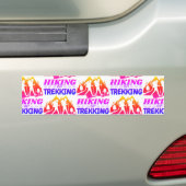Wandelen of Trekken Bumpersticker (Op auto)