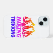 Wandelen of Trekken iPhone 15 Hoesje (Achterkant horizontaal)