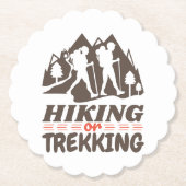 Wandelen of Trekken Kartonnen Onderzetters (Voorkant)