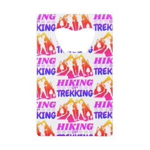 Wandelen of Trekken Kredietkaart Flessenopener