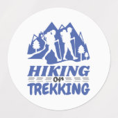 Wandelen of Trekken Labels (Design 1)