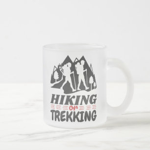 Wandelen of Trekken Matglas Koffiemok