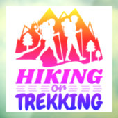 Wandelen of Trekken Raamsticker (Vel 3)