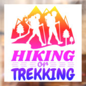 Wandelen of Trekken Raamsticker (Vel 2)