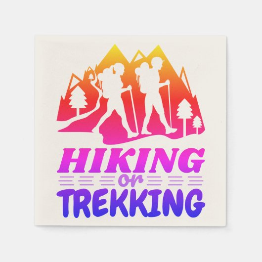 Wandelen of Trekken Servet (Voorkant)