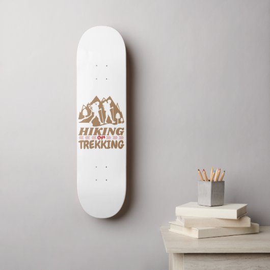 Wandelen of Trekken Skateboard (Muurkunst)