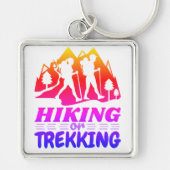 Wandelen of Trekken Sleutelhanger (Voorkant)
