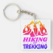 Wandelen of Trekken Sleutelhanger (Voorkant)