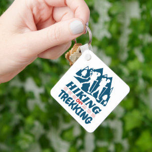 Wandelen of Trekken Sleutelhanger