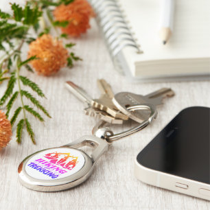 Wandelen of Trekken Sleutelhanger