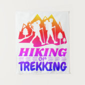 Wandelen of Trekken Wandkleed (Voorkant)