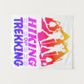 Wandelen of Trekken Wandkleed (Voorkant (horizontaal))