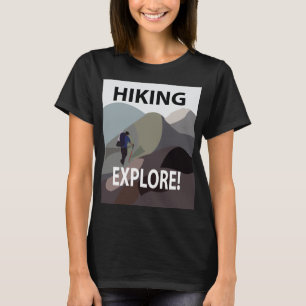 Wandelen Ontdek bergen Avontuur Wandelen T-shirt