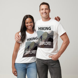 Wandelen Ontdek Bergen Wandelen T-shirt