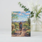 Wandelen op de Arizona Trail Briefkaart (Staand voorkant)