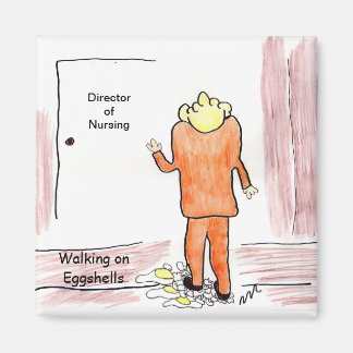 Wandelen op eierschalen magneet