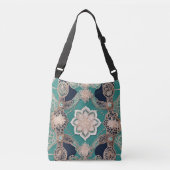 Wandelen op groene AI kunst Crossbody Tas (Voorkant)
