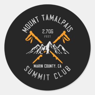 Wandelen op Mount Tamalpais Marin County Californi Ronde Sticker