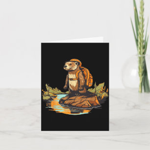 Wandelen rivierotter backpacken buiten dier kaart