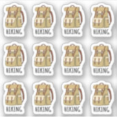 Wandelen Rugzakken Trip Bergbeklimmen Planner Sticker (Voorkant)