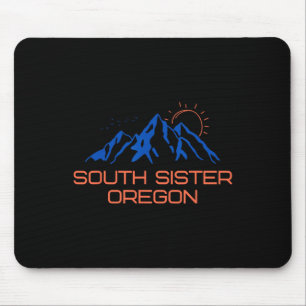 Wandelen South Sister Oregon Bergbeklimmen T-shirt Muismat
